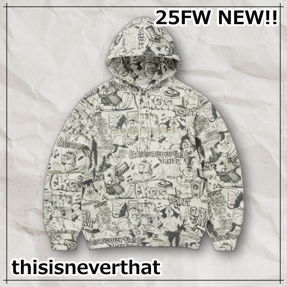 【thisisneverthat】 T-Logo Hoodie Graffiti [正規品]