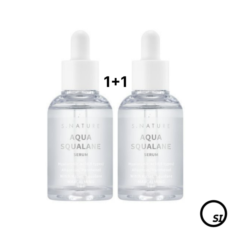 【1+1】アクアスクワランセラム 50ml x 2個 (なめらかなツヤ/皮脂の毛穴ケア)