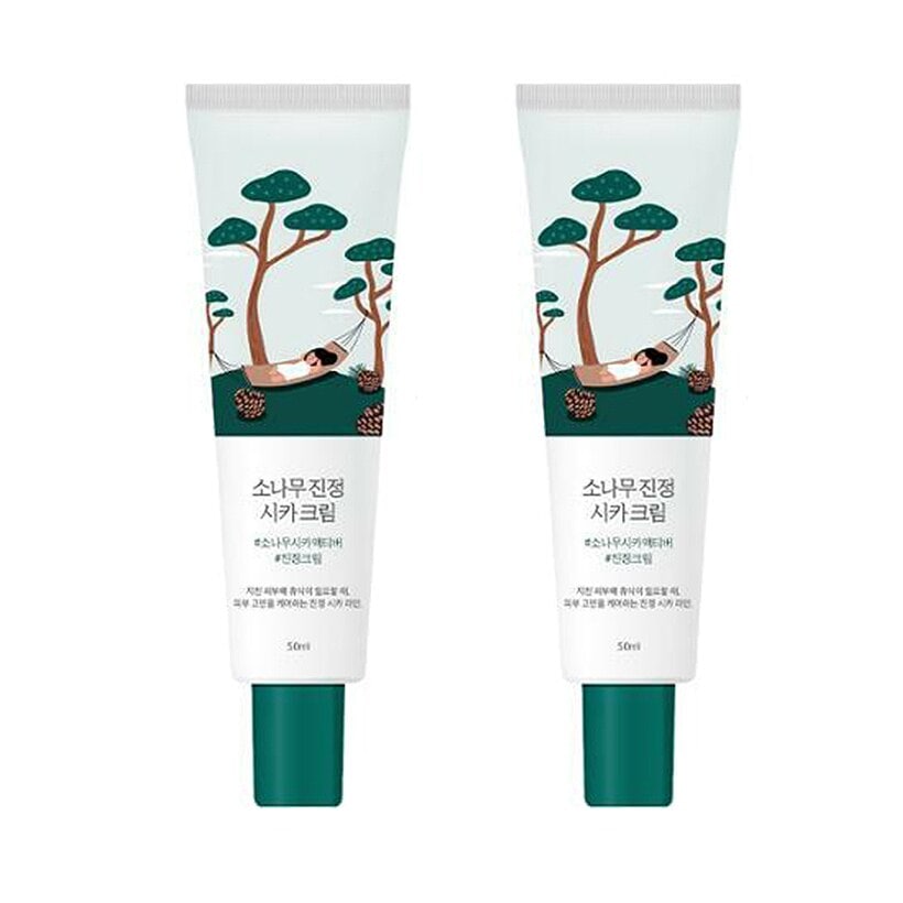 [1+1] ラウンドラップマツ鎮静シカクリーム 50ml 2個