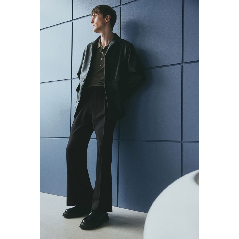 H&M テーラードパンツルーズフィットブラック