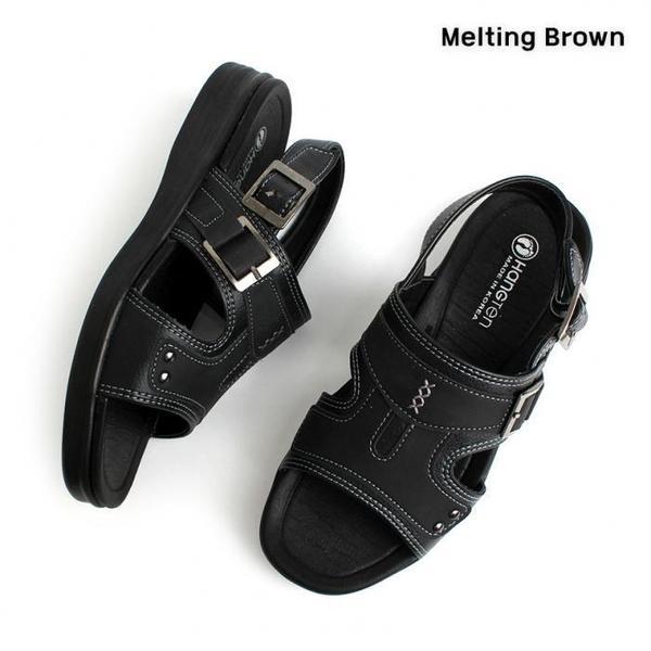 メンズ夏カジュアルデイリークッションサンダル2color