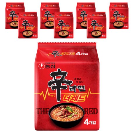爆発的な辛味！ 辛ラーメン RED 韓国ラーメン 125g 4個