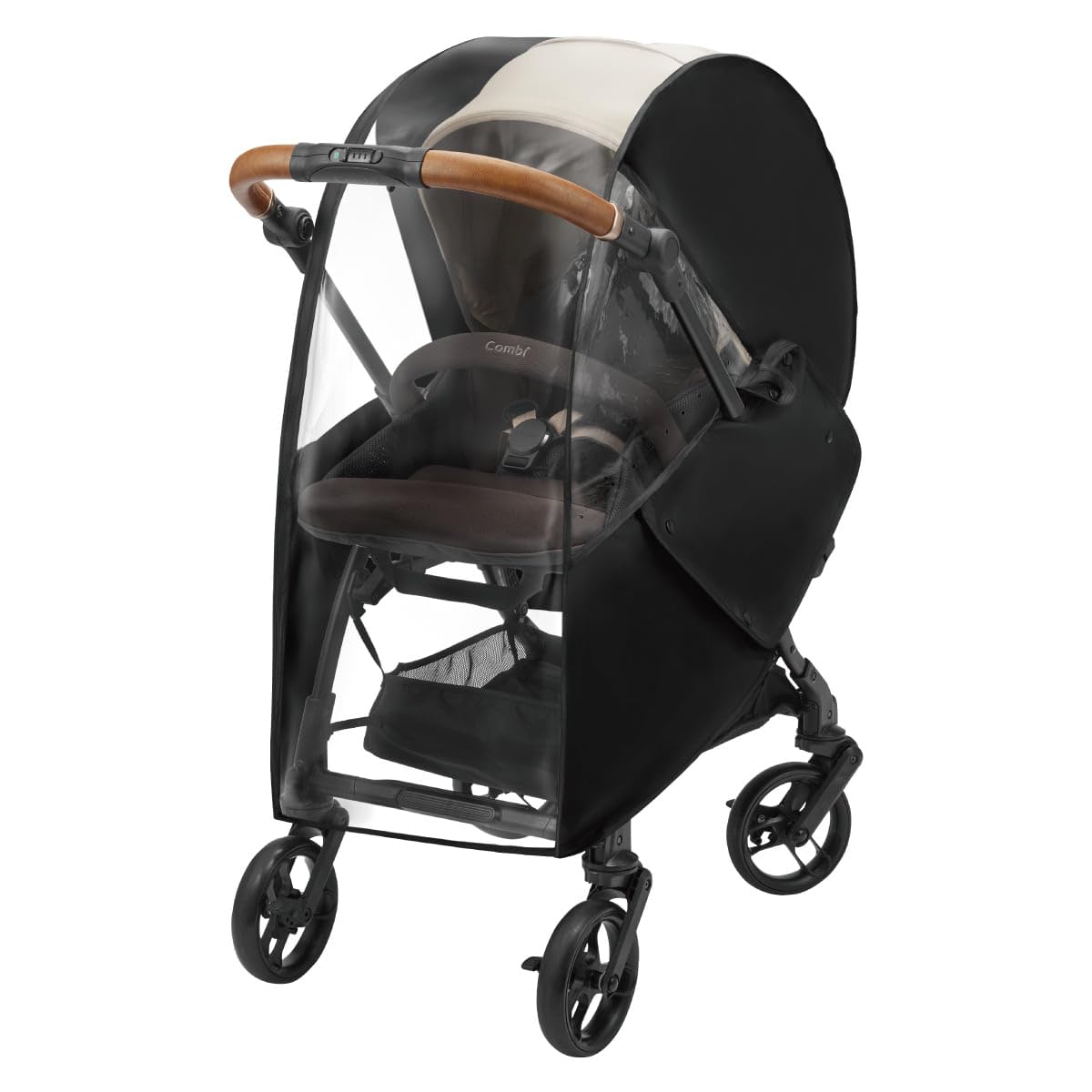 Q10最安値挑戦 Combi コンビ 純正 両対面A型ベビーカー用 マルチフィットレインカバーOA 防風 防水 花粉 飛沫対策に