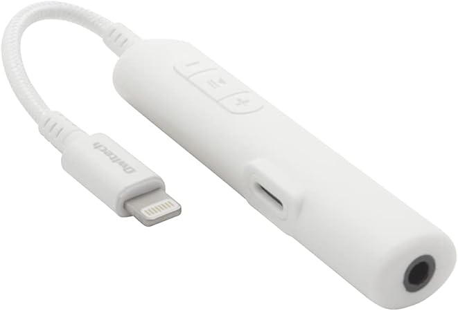 オウルテック オーディオ変換アダプター 充電用ライトニングポート付き ライトニング to 3.5mmミニジャック ハイレゾ対応 48kHz/24bit DAC MFi認証 イヤホンマイク対応 15cm