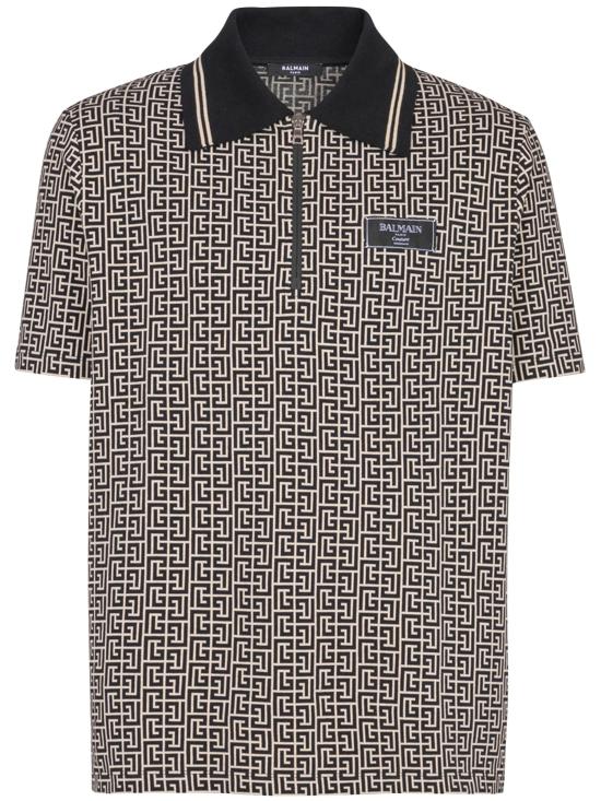 BALMAIN Men Polo Shirts EH1GC027BC90 GFE Black