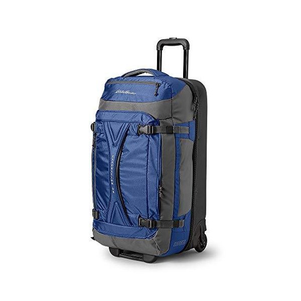 Eddie Bauer Unisex-Adult Expedition Drop-Bottom Rolling Duffel - Large， Sapphire 並行輸入品