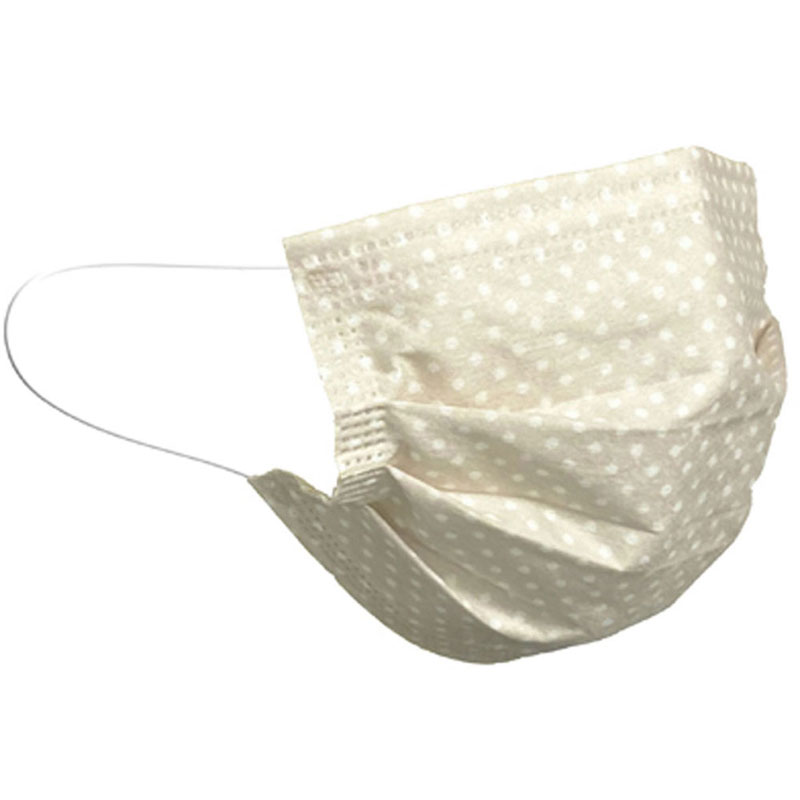 【ロット販売：入り数10】 ROYAL(ロイヤル) 1DAYマスク ドットBEIGE 不織布 フツウサイズ マルチスポーツ マスク (74190014) 4,964円