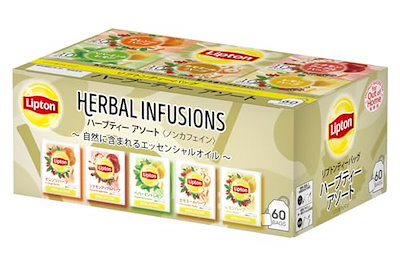 他サイト： リプトン ハーブティー 5種アソート ティーバッグ [紅茶 ノンカフェイン] ×60袋の商品画像