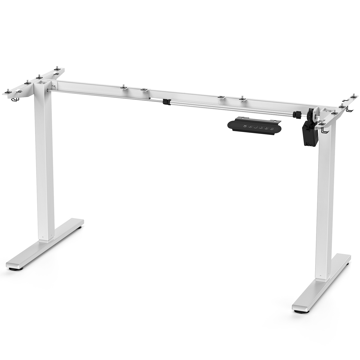 電動昇降デスク用フレーム メモリ機能付き スタンディングデスク 幅95~160cmx奥行き45cm~65cmの天板に対応 電動で上下昇降するデスク専用フレーム 電動 昇降式デスク 上下自動昇降高さ71