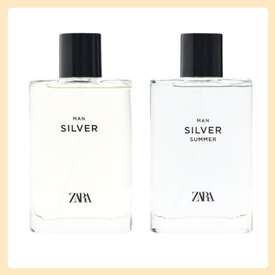 ZARA メンズ 香水 SILVER + SILVER SUMMER オードトワレ 2 X90ML [EDT]
