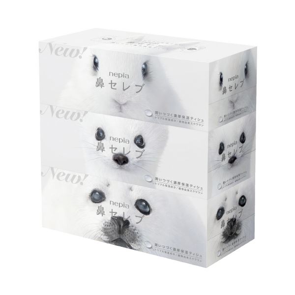 （まとめ）ネピア 鼻セレブティシュ 200組X3箱(×5セット)