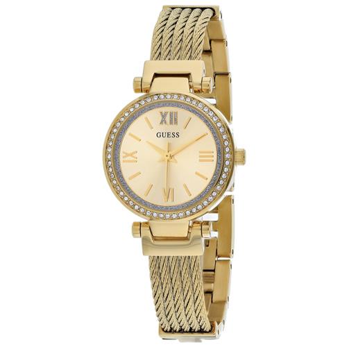 送料無料ゲス GUESS W1009L2 GOLD TONE CASE GOLD TONE STAINLESS STEEL WATCH 腕時計