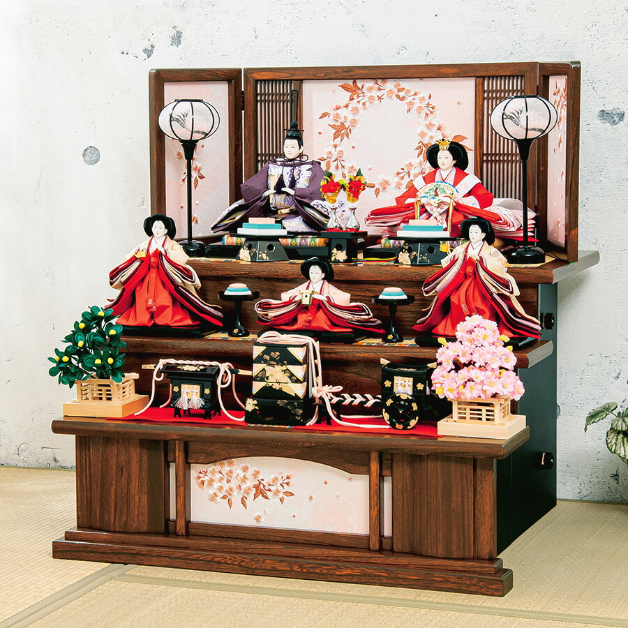 雛人形 ひな人形 お雛様 おひなさま かわいい 手作り 2025年 新作 秀光 限定品 送料無料 初節句 ひな祭り 五人 5人 豪華 3段 三段 男雛 女雛 買得 お得 人気 ランキング P80103 105,875円