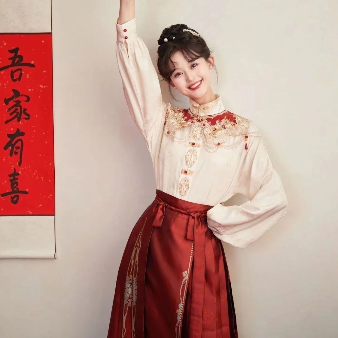 パーティードレス ハンボック トワル ドレス 婚約式 馬面ドレス