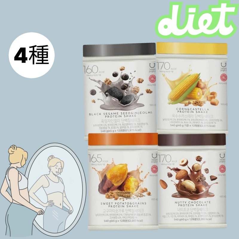 プロテインシェイク 540g 4種（12回分）