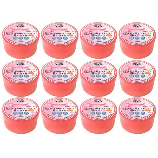 【12個セット】NEW 全身用保湿ジェル Bella Vivoヒアルロン酸&コラーゲン潤いジェル たっぷり300g 元気プロジェクト