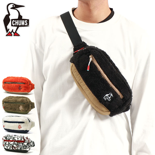 日本正規品 エルモフリースウエストパック メンズ レディース フリース ボア 軽量 ボディバッグ ショルダーバッグ 秋冬 CH60-3645