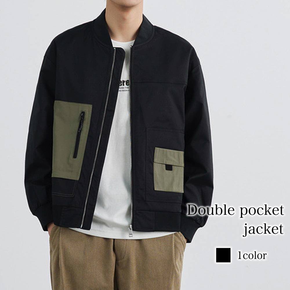 ブルゾン メンズ ダブルポケットジャケット ウェア マウンテン ジャンパー 厚手 防寒 中綿 春 ボア コーデ パーカー 冬 きれいめ おすすめ 大きいサイズ キルティング コーデュロイ ブランド ア
