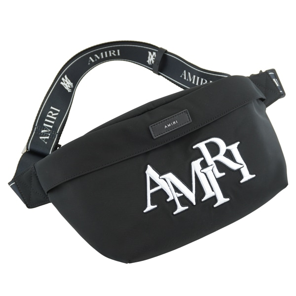 AMIRI アミリ 刺繍ロゴ ウエストバッグ ボディバッグ/AMBGSO1016 BLACK