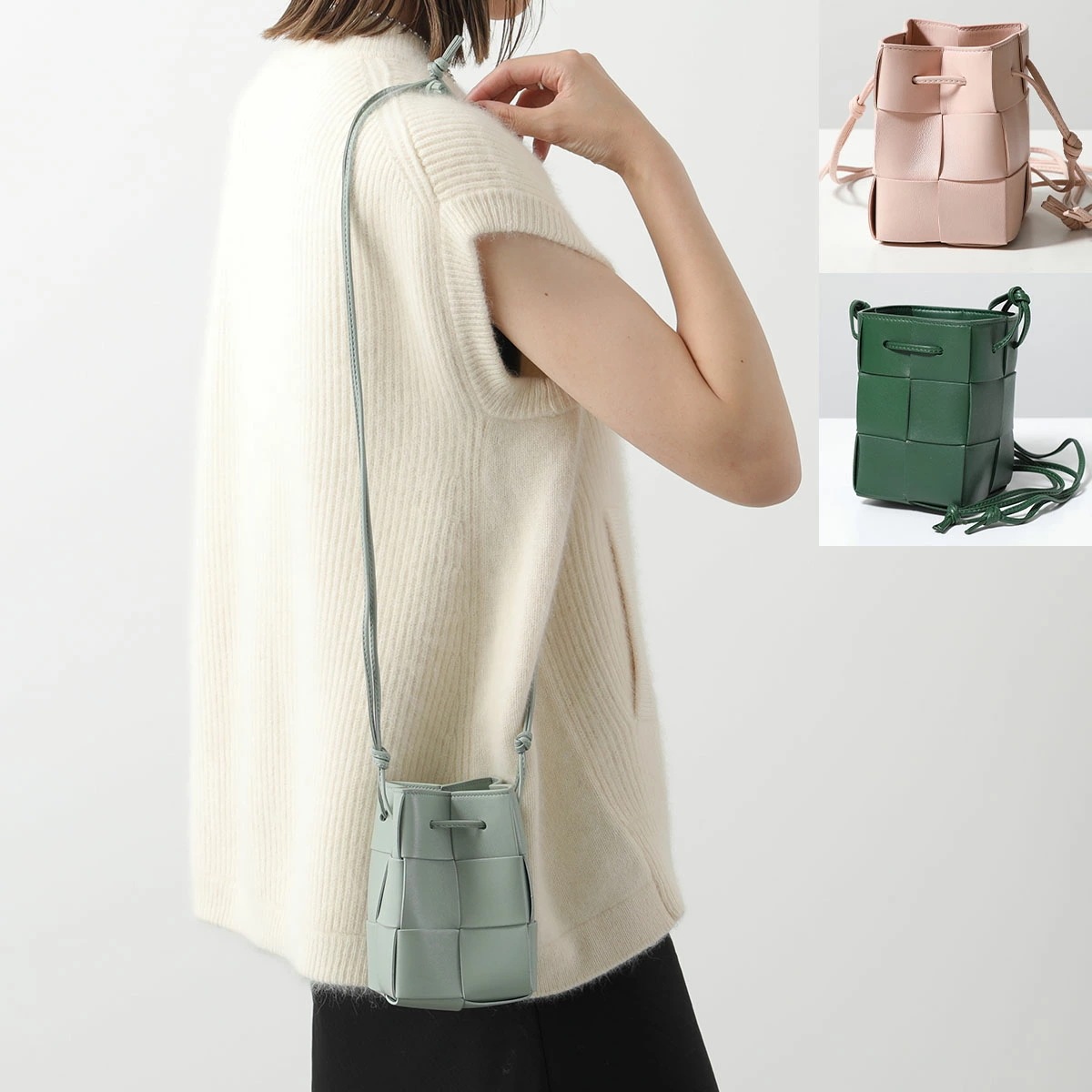 BOTTEGA VENETA ボッテガヴェネタ ショルダーバッグ CASSETTE カセット ミニ 680217 VCQC4 レディース マキシイントレチャート レザー 鞄 カラー3色 57,106円