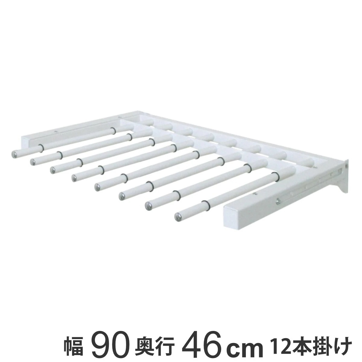 壁面収納 フィットラック スライドパンツラックセット 幅90cm W900 スラックスハンガー 12本掛け スライド 収納 ズボンハンガー パーツ オプション 部品 パンツラック DIY 可動棚
