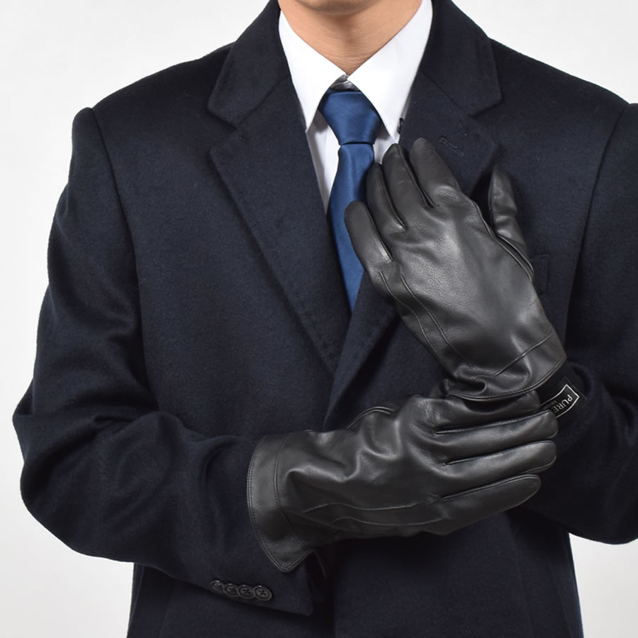 メンズ エチオピアシープ レザー グローブ 手袋 スマホ対応[Merfirge] (P)(LG7027)