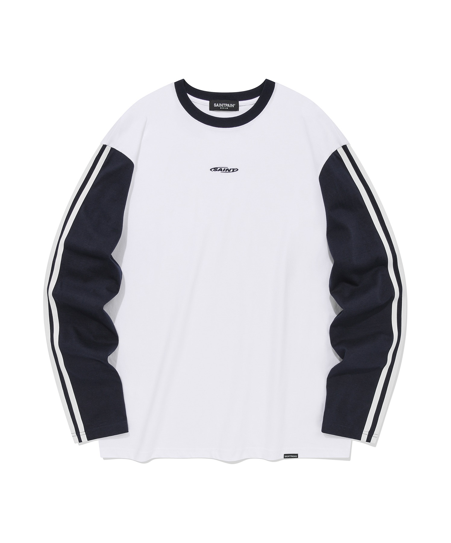 SP circle logo line long sleeve-white
