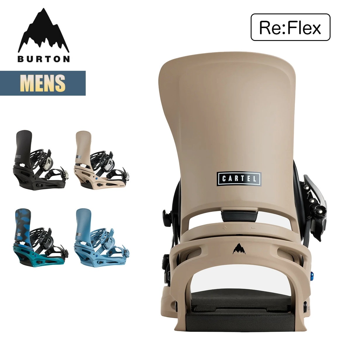 ビンディング メンズ 25-26 カーテル リフレックス W26JP-105391 Mens Cartel Re:Flex Snowboard Binding スノーボード バインディング