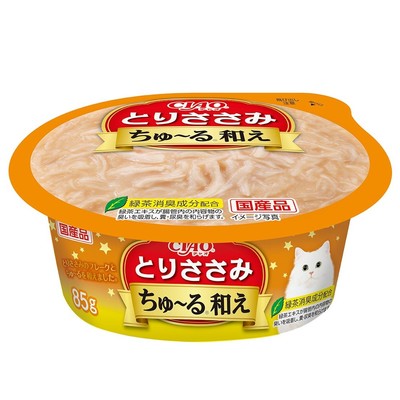 【36個セット】いなばペットフード CIAOちゅ～る和えカップとりささみ85g
