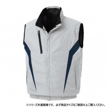 サンエス チタン加工ベスト 6:シルバーグレー 5L KF102
