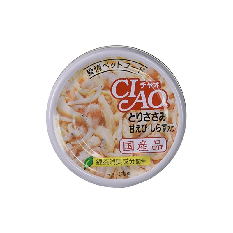【即納】チャオ(CIAO)とりささみ甘えび・しらす入り85g24個セット