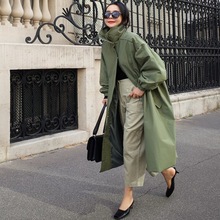 シンプル！トレンチコート スプリングコート 春 レディース 秋 スプリングコート 長袖 フード付き アウター 大人カジュアル 大きいサイズ 通勤ファッションレディース長袖トップス春トレンチコートロング