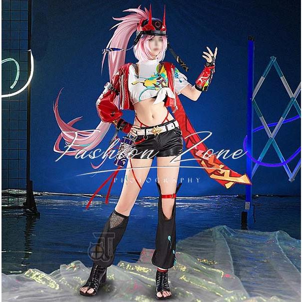 崩壊：スターレイル 風 乱破 Rappa コスプレ衣装 ウィッグ 靴 cosplay ハロウィン 演出服 変装