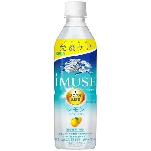プラズマ乳酸菌 キリン iMUSE(イミューズ) レモン プラズマ乳酸菌 500ml 24本 免疫ケア 乳酸菌 機能性表示食品 ペットボトル