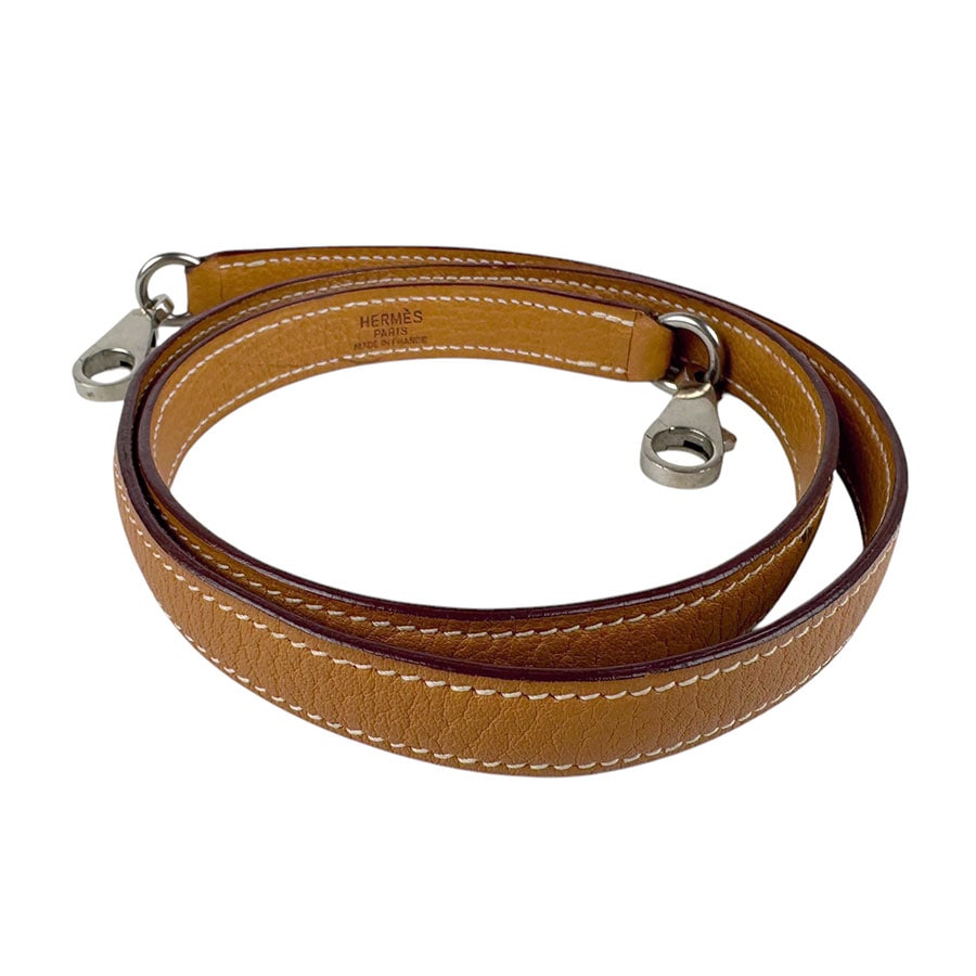 エルメス HERMES ショルダーストラップ ケリー用 ボリード用 トリヨンクレマンス ナチュラルサブレ シルバー ユニセックス z4230