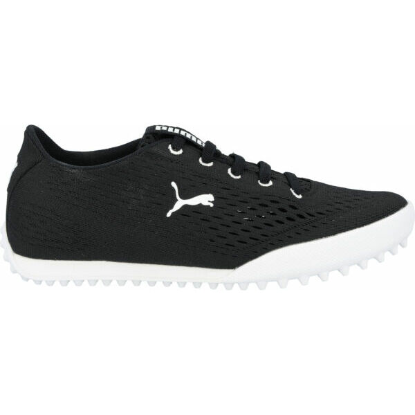 プーマMonoLite Fusion Slip-On 376083-05 Black/ White Women Golf Shoe