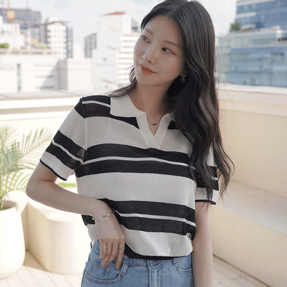 クリックアンドファニー クレームメッシュ ペンダントニット 5,062円