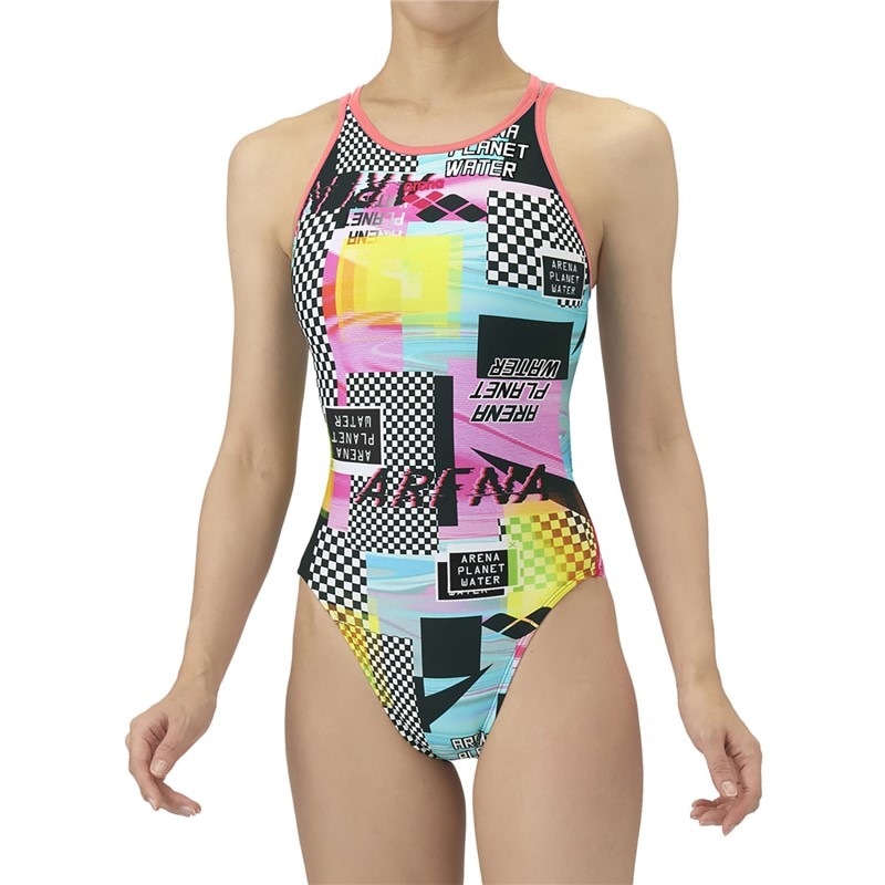 トレーニングワンピース 水泳水着W 非公認 (as5fwm22l-bkpk)