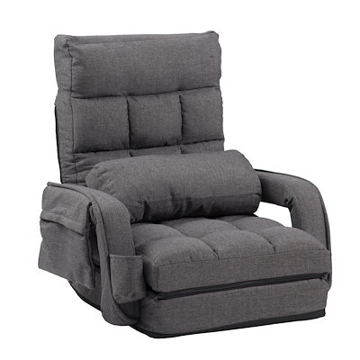 座椅子リクライニング14段ギアリクライニングチェアー ファブリック