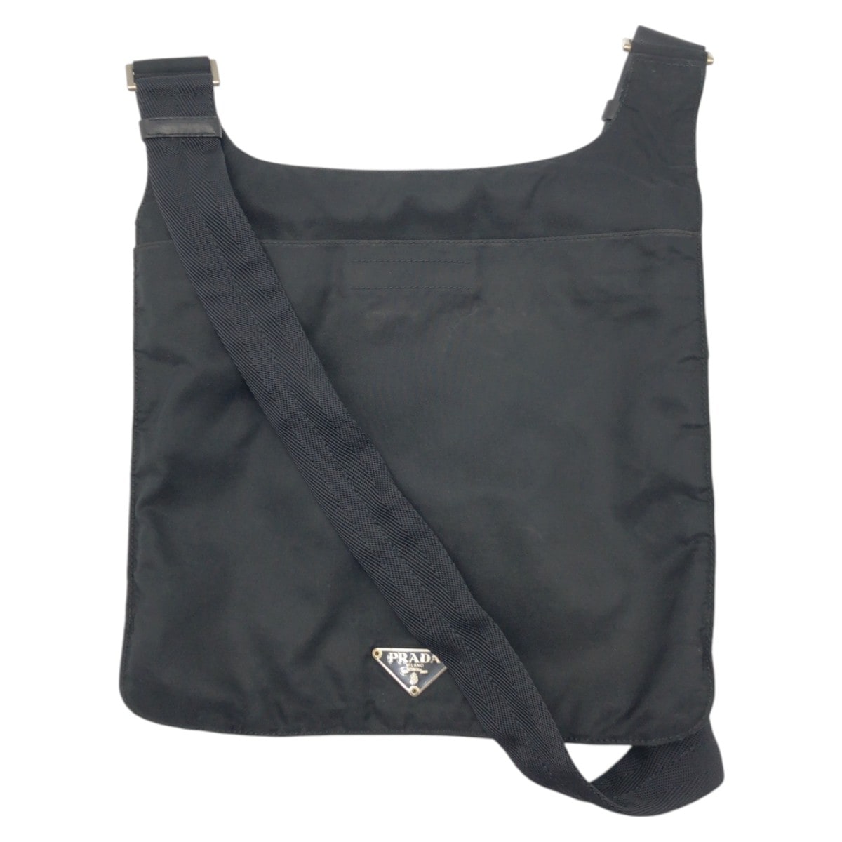 テスート 三角ロゴ ブラック 黒 ナイロン ショルダーバッグ サコッシュ 男女兼用 メンズ 410361