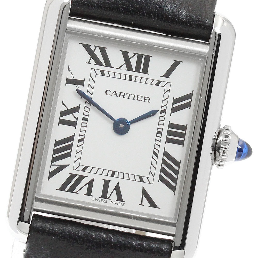 カルティエ CARTIER WSTA0042 タンク マスト SM クォーツ レディース 美品 保証書付き_960877【中古】
