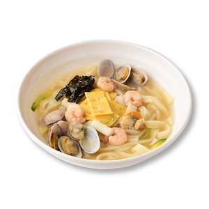 韓国料理 【麺有り】 海鮮カルグッス お取り寄せグルメ 韓国本場の味 あさり えび いか 韓国