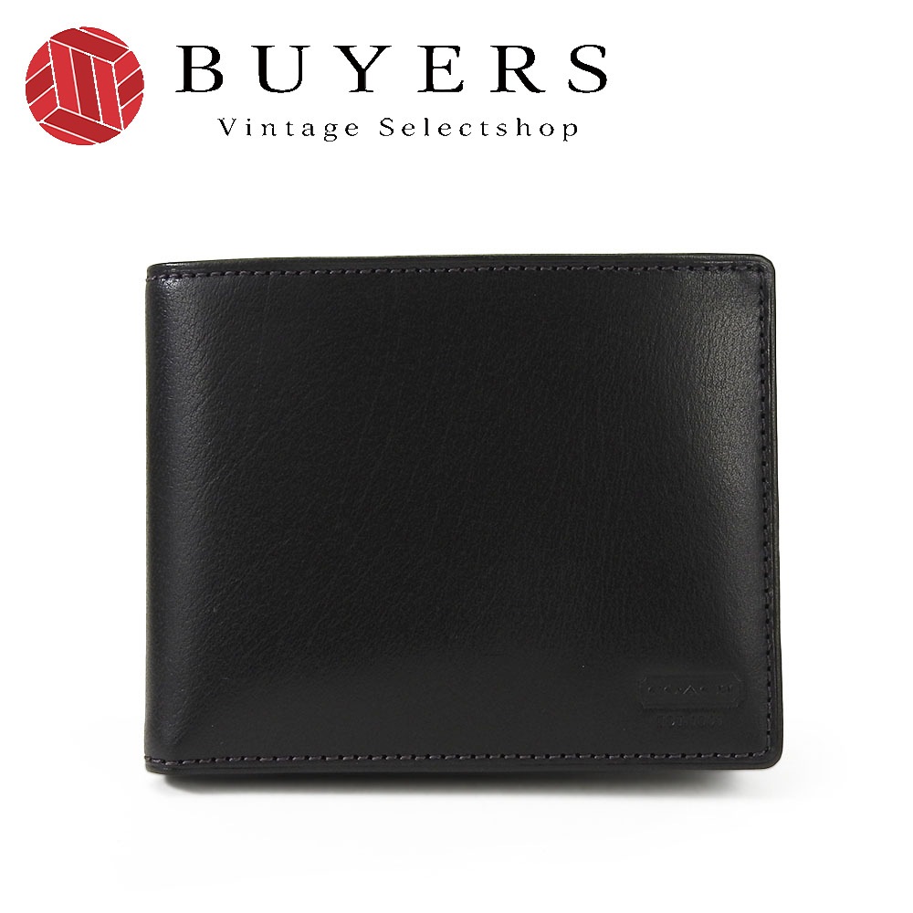 中古 札入れ レザー ブラック パスケース付き 二つ折り 小物 メンズ 男性 6,811円