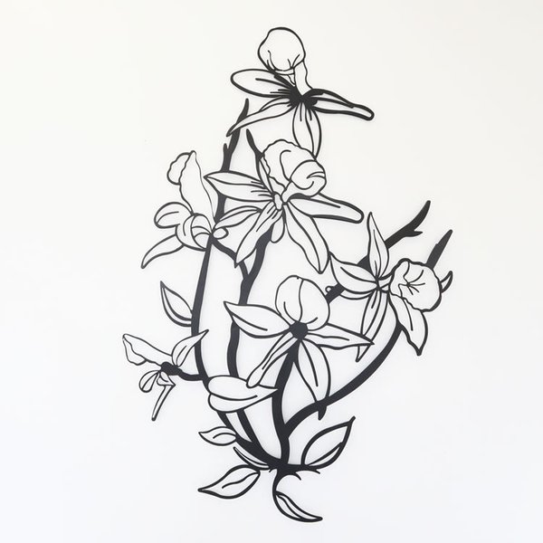 ウォールアート 壁飾り 壁デコ アートパネル ウォールパネル アート お花モチーフ 幅70