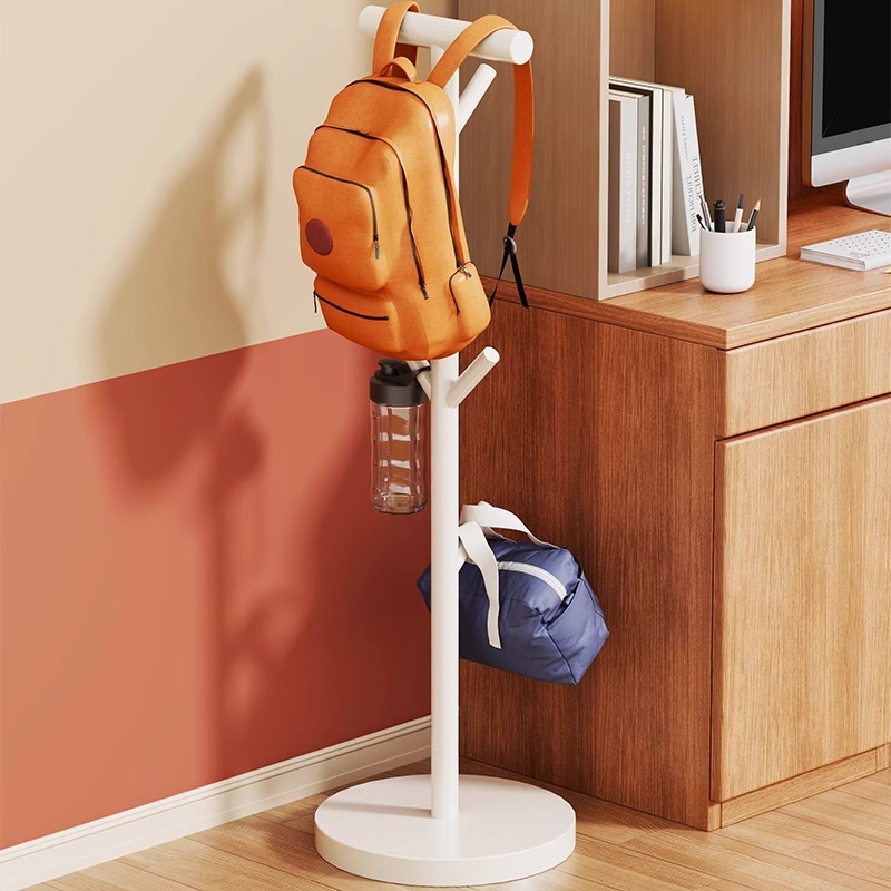 ベッドルームスクールバッグ収納ラックフロアチルドレンコートラックデスクフックラックベッドサイドバッグ配置アーティファクト
