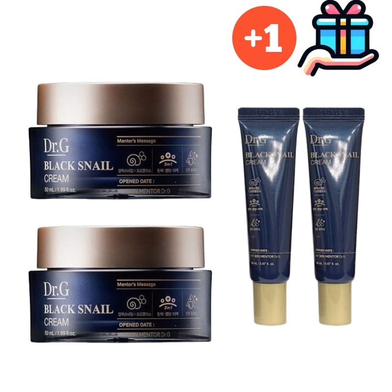 [Q10 BESTクリーム] ブラックスネイルクリーム 50ml+50ml + 追加贈呈 携帯用 30ml+ 30ml 総160ml かたつむり コスメ大容量 弾力 活気 光彩 韓国人気 正規品 基礎