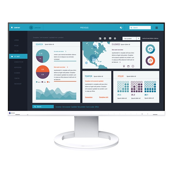 液晶ディスプレイ 23.8型/1920×1080/HDMIDisplayPortUSB Type-C/ホワイト/スピーカー:あり