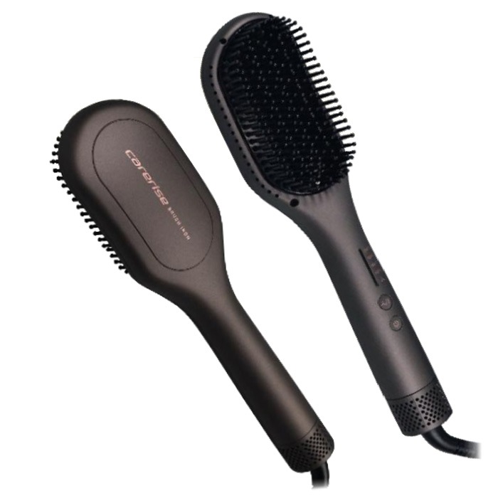 ブラシアイロン B-120 送風機内蔵 ブラシ型 ヘアアイロン 遠赤外線 マイナスイオン