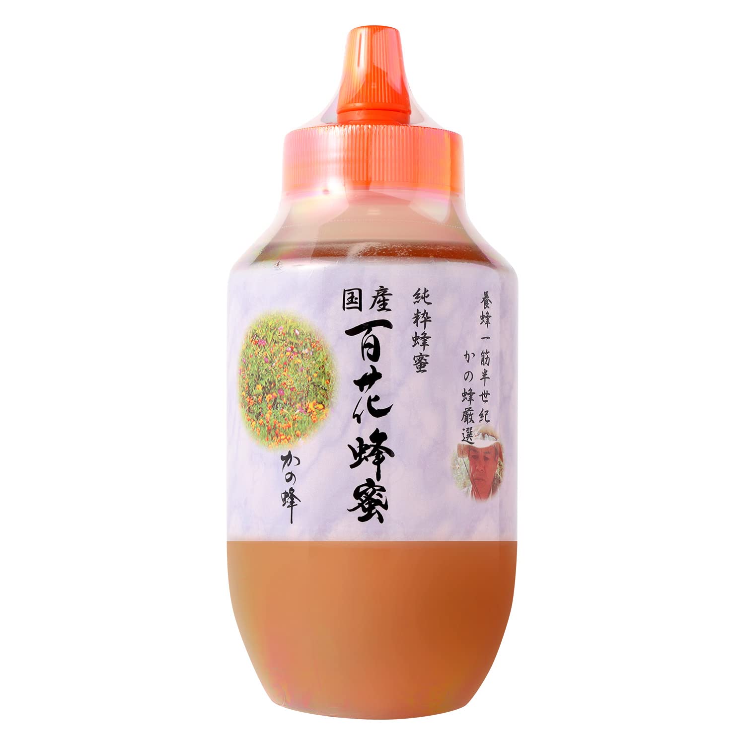 はちみつ 専門店【かの蜂】 国産 百花 蜂蜜 1000g（1kg） 完熟 の 純粋 蜂蜜 （とんがり容器）