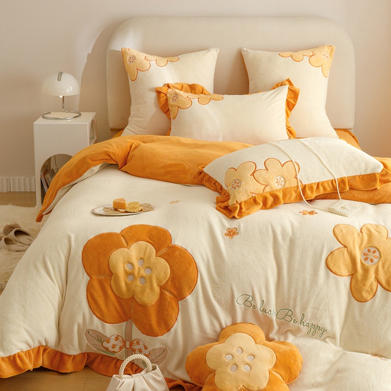 新商品の絨毯の夢の中で韓国版の布を厚くして牛乳の絨毯を刺繍します